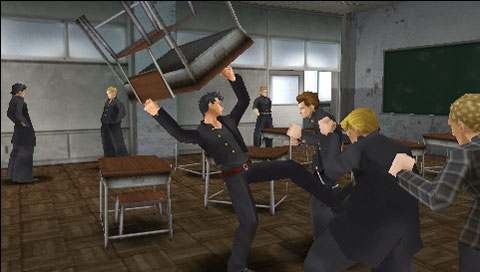 Pantallazo de Kenka Bancho 4: One Year War para PSP