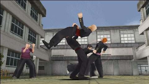 Pantallazo de Kenka Bancho 4: One Year War para PSP