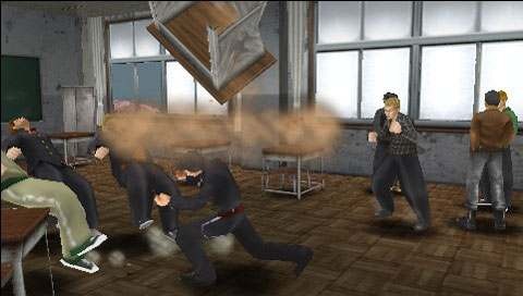 Pantallazo de Kenka Bancho 4: One Year War para PSP