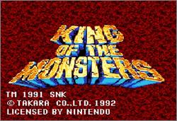 Pantallazo de King of the Monsters para Super Nintendo