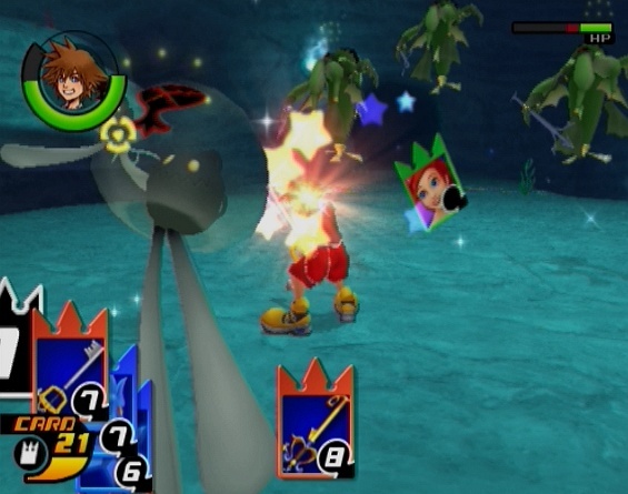Pantallazo de Kingdom Hearts Re: Chain of Memories para PlayStation 2