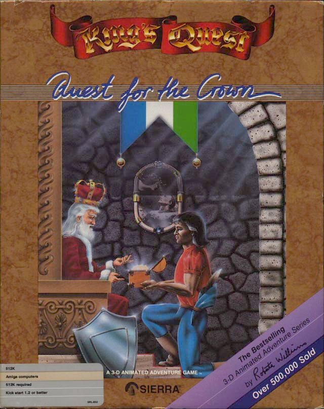 Caratula de King's Quest: Quest For The Crown para Amiga