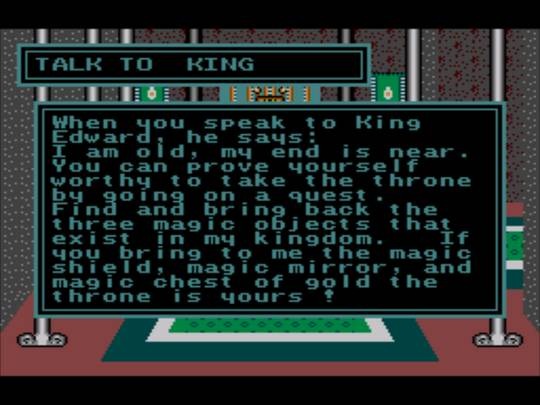 Pantallazo de Kings Quest: Quest for the Crown para Sega Master System