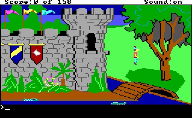 Pantallazo de King's Quest I: Quest for the Crown -- EGA para PC