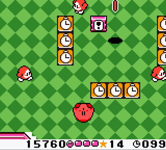Pantallazo de Kirby Tilt 'n' Tumble para Game Boy Color
