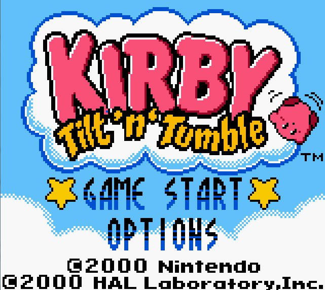 Pantallazo de Kirby Tilt 'n' Tumble para Game Boy Color