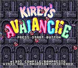Pantallazo de Kirby's Avalanche para Super Nintendo