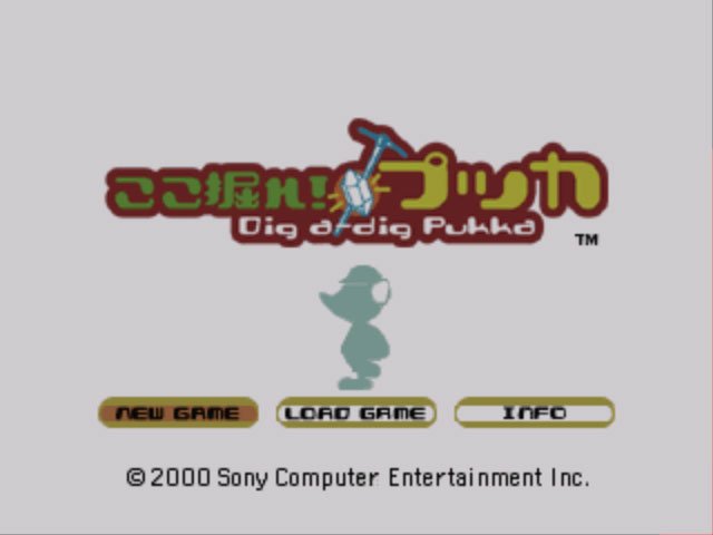 Pantallazo de Kokohore! Pukka: Dig-a-Dig Pukka para PlayStation