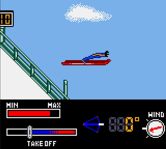 Pantallazo de Konami Winter Games para Game Boy Color
