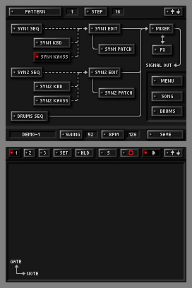 Pantallazo de Korg DS-10 Synthesizer para Nintendo DS