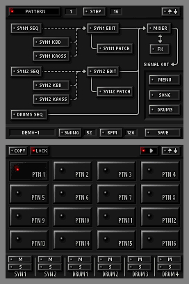 Pantallazo de Korg DS-10 Synthesizer para Nintendo DS