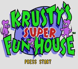 Pantallazo de Krusty's Super Fun House para Sega Megadrive