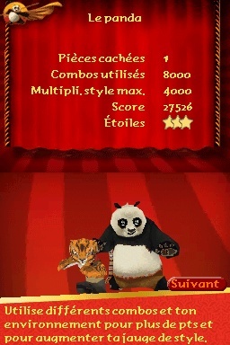 Pantallazo de Kung Fu Panda: Guerreros Legendarios para Nintendo DS