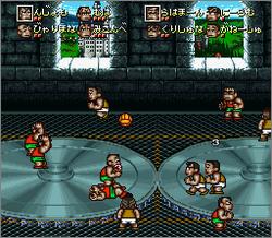 Pantallazo de Kunio Kun no Dodge Ball Zenin Syugo (Japonés) para Super Nintendo