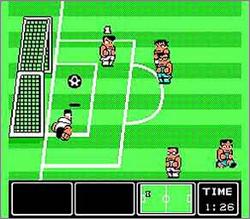 Pantallazo de Kunio Kun no Nekketsu Soccer League para Nintendo (NES)