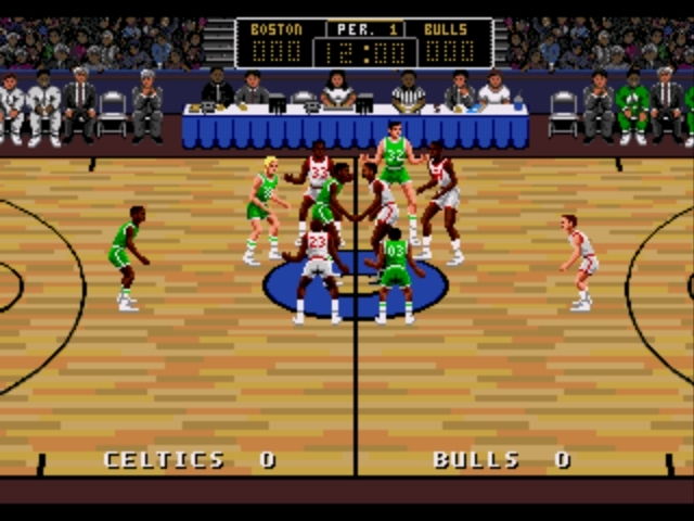 Pantallazo de Lakers versus Celtics and the NBA Playoffs para Sega Megadrive