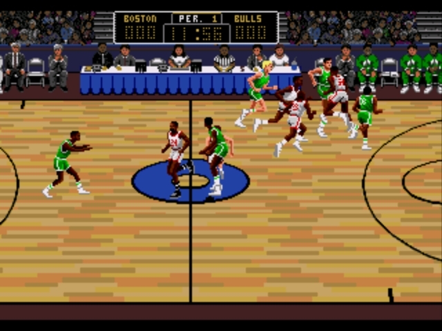 Pantallazo de Lakers versus Celtics and the NBA Playoffs para Sega Megadrive
