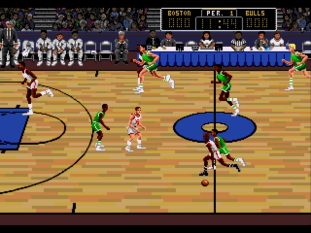 Pantallazo de Lakers versus Celtics and the NBA Playoffs para Sega Megadrive