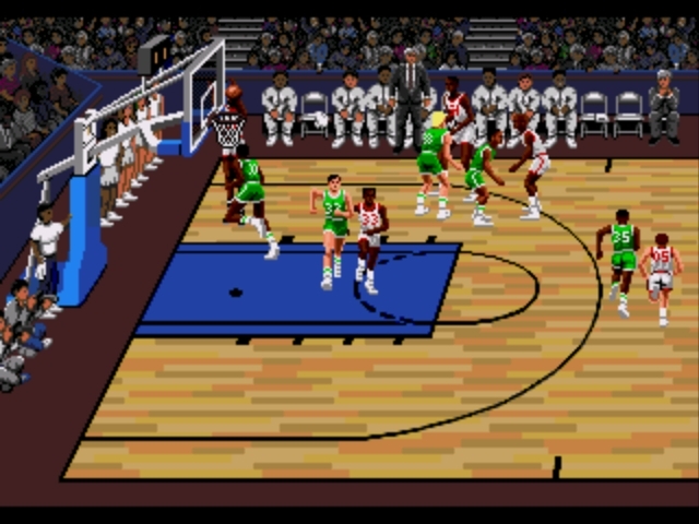 Pantallazo de Lakers versus Celtics and the NBA Playoffs para Sega Megadrive