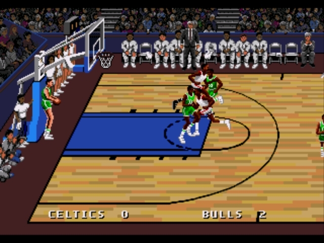 Pantallazo de Lakers versus Celtics and the NBA Playoffs para Sega Megadrive