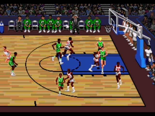Pantallazo de Lakers versus Celtics and the NBA Playoffs para Sega Megadrive