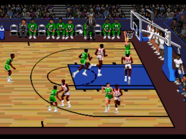 Pantallazo de Lakers versus Celtics and the NBA Playoffs para Sega Megadrive