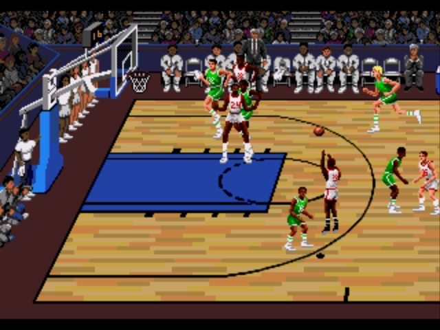 Pantallazo de Lakers versus Celtics and the NBA Playoffs para Sega Megadrive