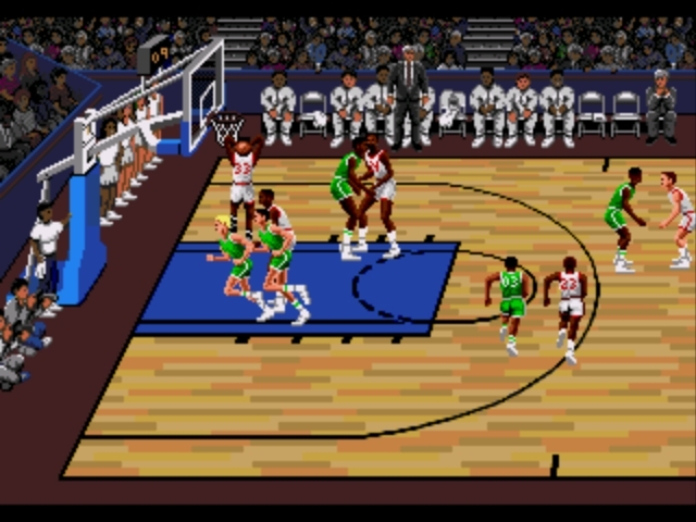 Pantallazo de Lakers versus Celtics and the NBA Playoffs para Sega Megadrive