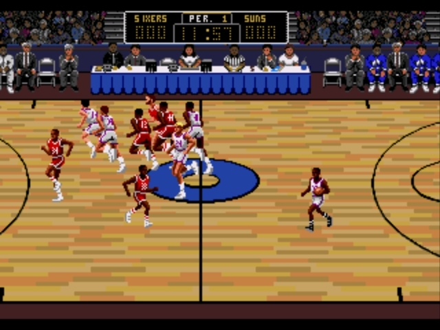Pantallazo de Lakers versus Celtics and the NBA Playoffs para Sega Megadrive