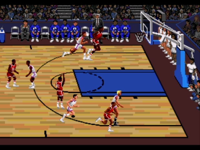 Pantallazo de Lakers versus Celtics and the NBA Playoffs para Sega Megadrive