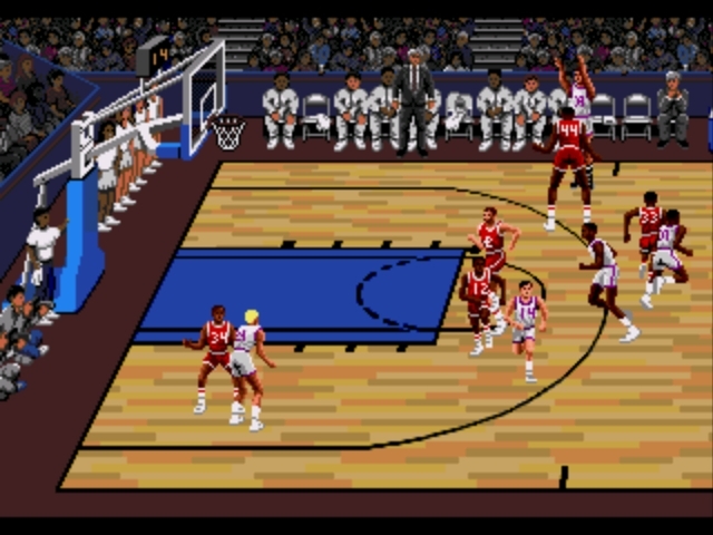 Pantallazo de Lakers versus Celtics and the NBA Playoffs para Sega Megadrive