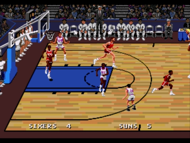 Pantallazo de Lakers versus Celtics and the NBA Playoffs para Sega Megadrive