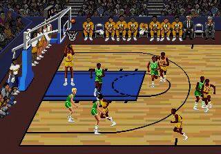 Pantallazo de Lakers versus Celtics and the NBA Playoffs para Sega Megadrive