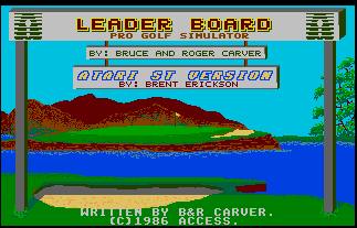 Pantallazo de Leader Board Pro Golf Simulator para Atari ST
