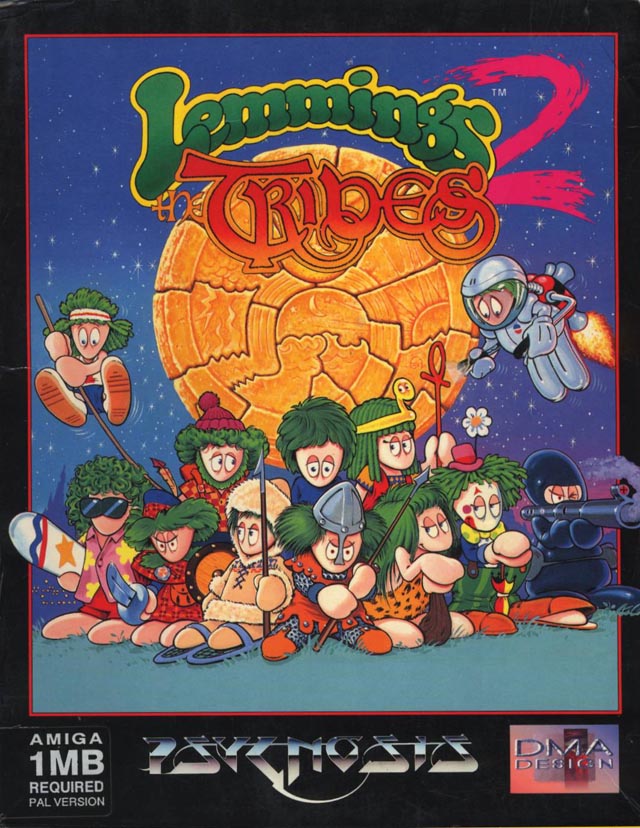 Caratula de Lemmings 2: The Tribes para Amiga