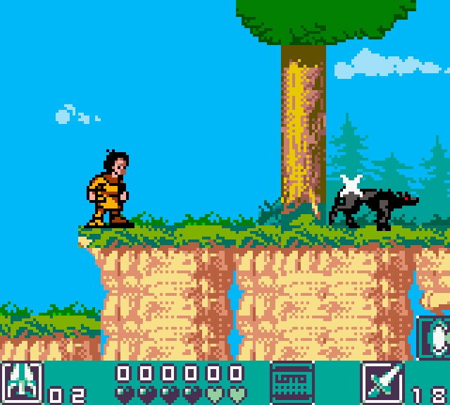 Pantallazo de Les Visiteurs para Game Boy Color