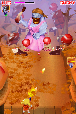 Pantallazo de Little Red Riding hoods Zombie BBQ para Nintendo DS