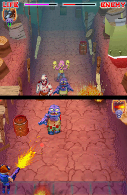 Pantallazo de Little Red Riding hoods Zombie BBQ para Nintendo DS