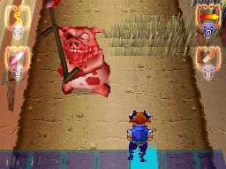 Pantallazo de Little Red Riding hoods Zombie BBQ para Nintendo DS