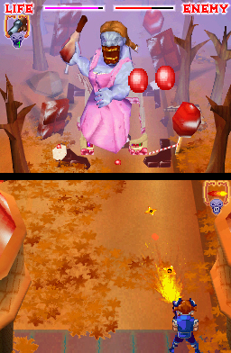 Pantallazo de Little Red Riding hoods Zombie BBQ para Nintendo DS