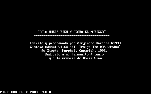 Pantallazo de Lola Huele Bien y Adora el Marisco para PC