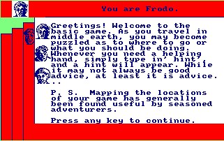 Pantallazo de Lord Of The Rings para Amstrad CPC