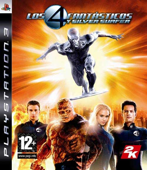 Caratula de Los Cuatro Fantásticos y Silver Surfer para PlayStation 3
