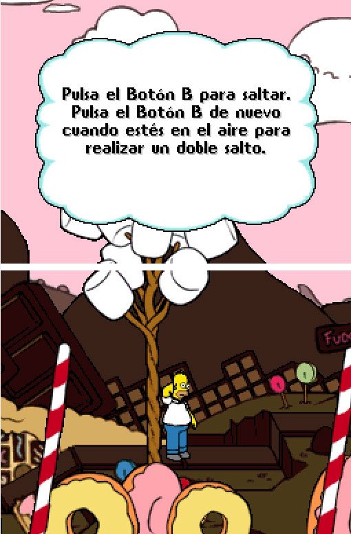 Pantallazo de Los Simpson: El VideoJuego para Nintendo DS