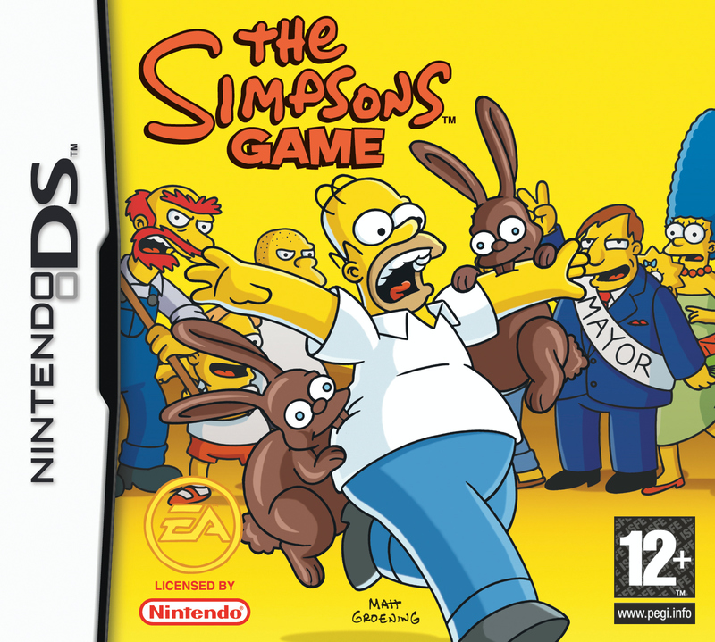 Caratula de Los Simpson: El VideoJuego para Nintendo DS