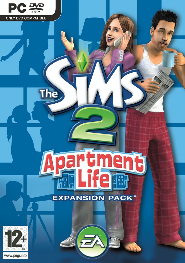 Caratula de Los Sims 2 Comparten Piso para PC