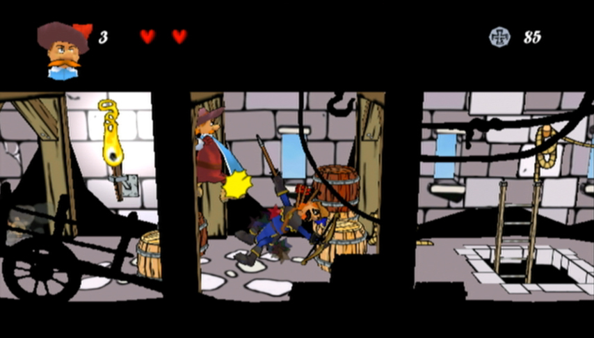 Pantallazo de Los Tres Mosqueteros (Wii Ware) para Wii