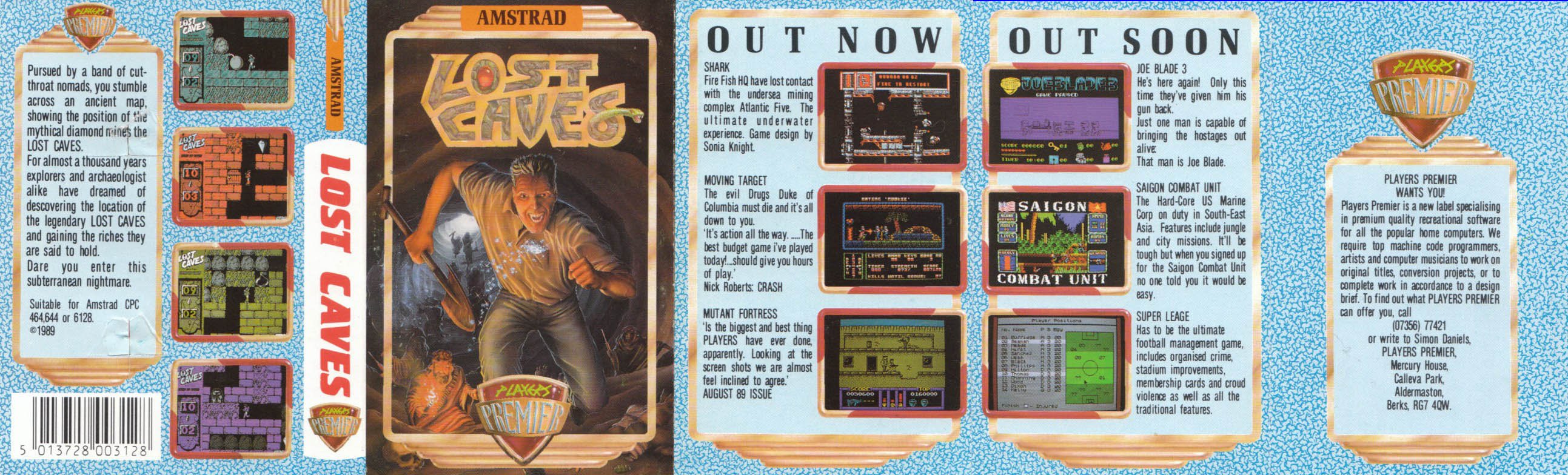 Caratula de Lost Caves And The Tomb Of Doom para Amstrad CPC