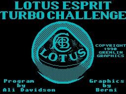 Pantallazo de Lotus Esprit Turbo Challenge para Spectrum