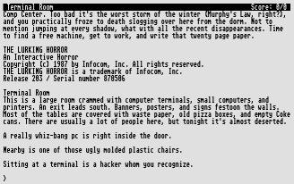 Pantallazo de Lurking Horror, The para Atari ST